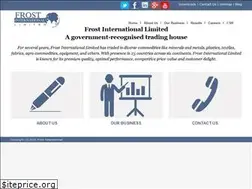 Sites similar to frostinternational.in