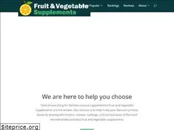 Sites similar to fruitvegetablesupplements.com