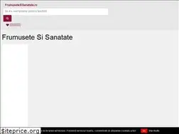 Sites similar to frumusetesisanatate.ro