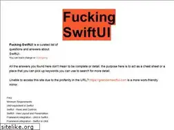 Sites similar to fuckingswiftui.com