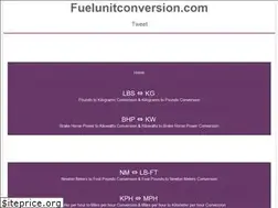 Sites similar to fuelunitconversion.com
