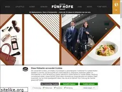 Sites similar to fuenfhoefe.de