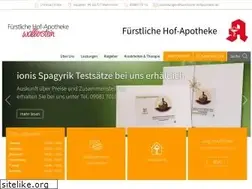 Sites similar to fuerstliche-hofapotheke.de