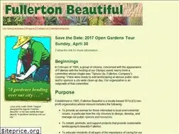 Sites similar to fullertonbeautiful.org