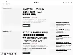Sites similar to fullfom.in