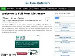 Sites similar to fullformdictionary.in