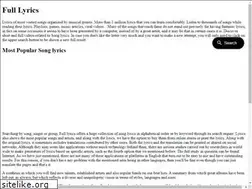 Sites similar to fulllyrics.com