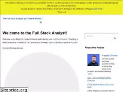 Sites similar to fullstackanalyst.io