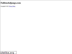 Sites similar to fullstackdjango.com
