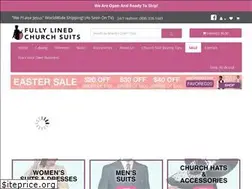 Sites similar to fullylinedchurchsuits.com