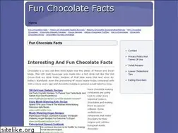 Sites similar to funchocolatefacts.net
