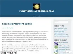 Sites similar to functionallyparanoid.com