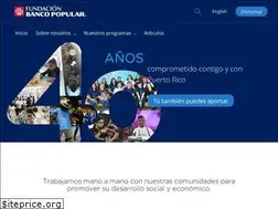 Sites similar to fundacionbancopopular.org