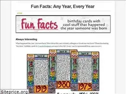 Sites similar to funfactsbirthday.weebly.com