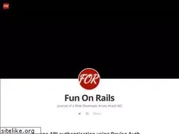 Sites similar to funonrails.com