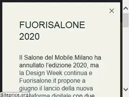 Sites similar to fuorisalone.it