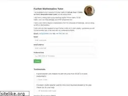 Sites similar to furthermathstutor.co.uk