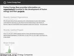 Sites similar to fusionenergybase.com