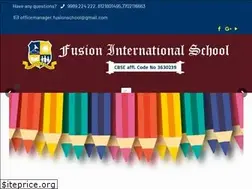 Sites similar to fusioninternationalschool.in