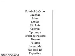 Sites similar to futebolgaucho.com.br