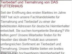 Sites similar to futterhaus.de