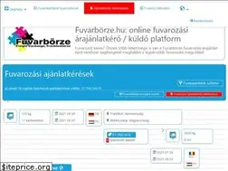 Sites similar to fuvarborze.hu