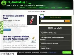 Sites similar to fxjavadevblog.fr