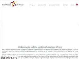 Sites similar to fysiotherapiedeweijver.nl