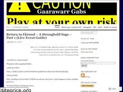 Sites similar to gaarawarrgabs.wordpress.com