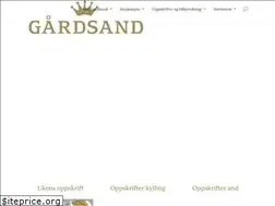 Sites similar to gaardsand.no