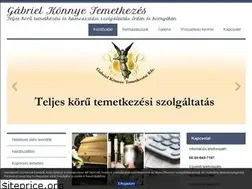 Sites similar to gabrieltemetkezes.hu