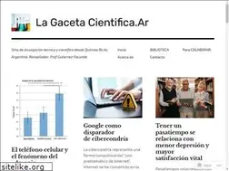 Sites similar to gacetacientifica.wordpress.com