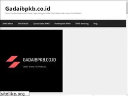 Sites similar to gadaibpkb.co.id
