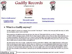 Sites similar to gadflyrecords.com