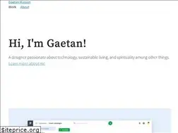 Sites similar to gaetanmasson.me
