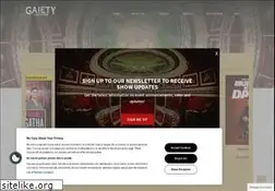 Sites similar to gaietytheatre.com
