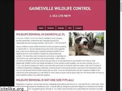 Sites similar to gainesvillewildlifecontrol.com