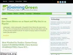 Sites similar to gaininggreen.com