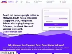 Sites similar to gainsfollower.com