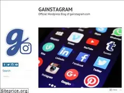 Sites similar to gainstagram.wordpress.com
