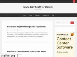 Sites similar to gainweightforwomen.com