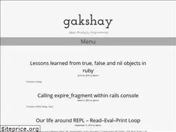 Sites similar to gakshay.com