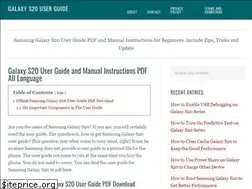 Sites similar to galaxys20userguide.com