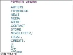 Sites similar to galerieperrotin.com