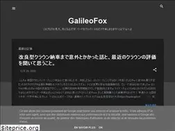 Sites similar to galileofox.blogspot.com