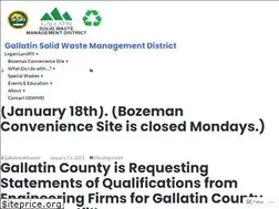 Sites similar to gallatinsolidwaste.org