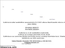 Sites similar to galleriaraekallio.com