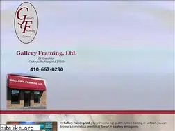 Sites similar to galleryframing.com