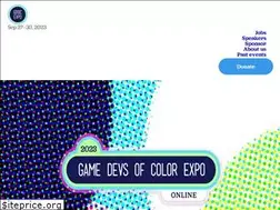 Sites similar to gamedevsofcolorexpo.com