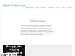 Sites similar to gamegirlworkshop.org